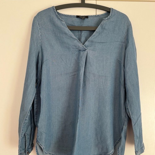 Blue Jean long-sleeve blouse like new, size L