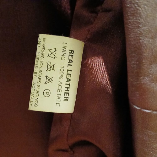 Tassos Mitropoulos vintage women's leather jacket, brown dark chocolate