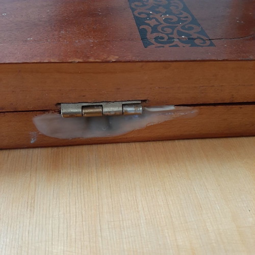 Handmade wooden backgammon from Caucasus used