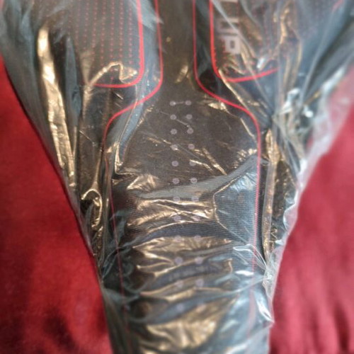 Bicycle saddle cover new orthopedic with cushions black and red