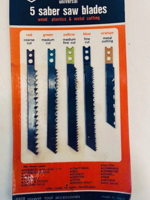 Japan 5-piece jigsaw blades set, new