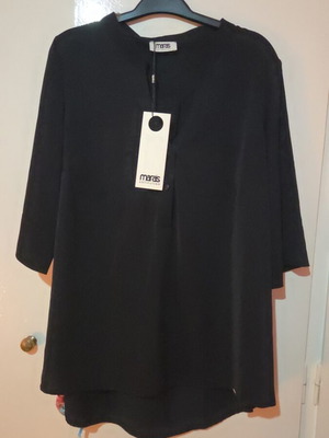 Shirt black, size L, new, 3/4 sleeve