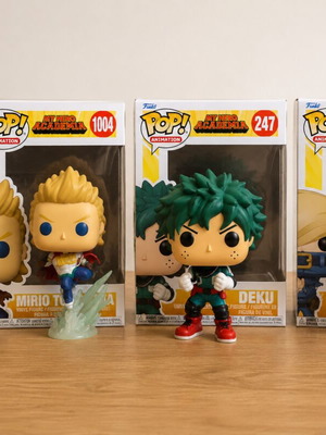 Funko Pop! My Hero Academia комплект като нов с Mirio Togata, Deku, Best Jeanist