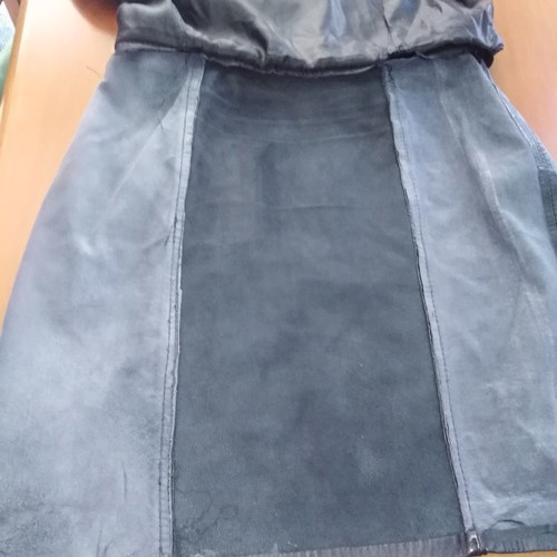 Leather napa skirt used, excellent condition, large