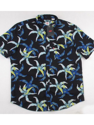 Levi's men's shirt size L new, short sleeve, floral print