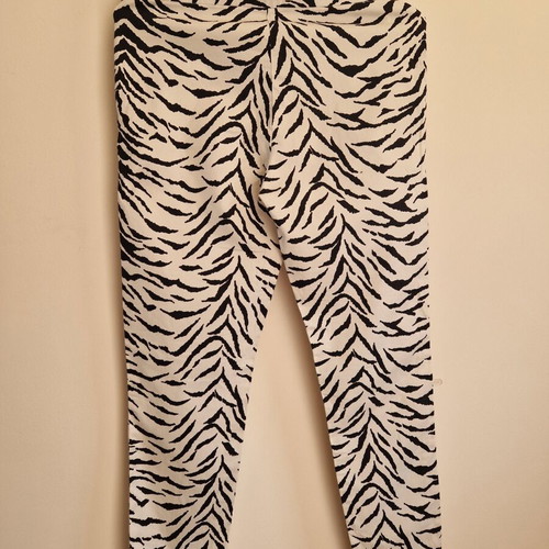 Enzzo Zebra Print Pants, new, black and white