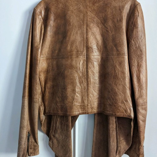 Vintage Gestuz leather jacket like new, brown, size 36