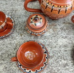 Ceramic tea set handmade new, complete