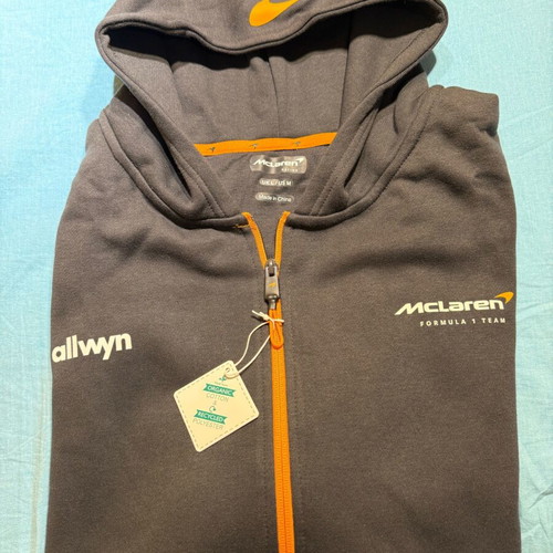 McLaren Official Formula 1 Team Zip-Up Hoodie New Authentic