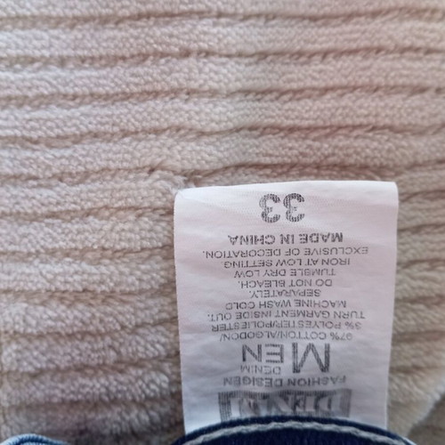 Balenciaga denim pants like new, men's, blue with white knees, size M