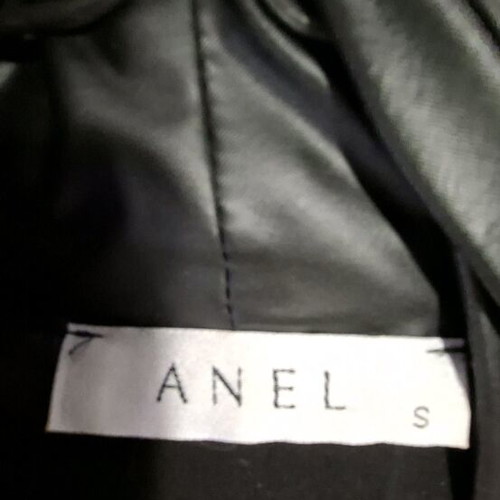 Anel sleeveless vest thin leather-like like new, black
