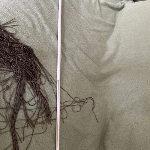 Curtain with fringes and adjustable rod, Leroy Merlin