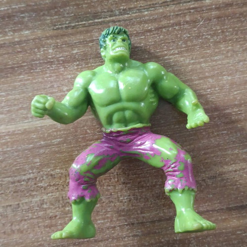 Hulk Marvel figure used, 10cm height with Marvel stamp