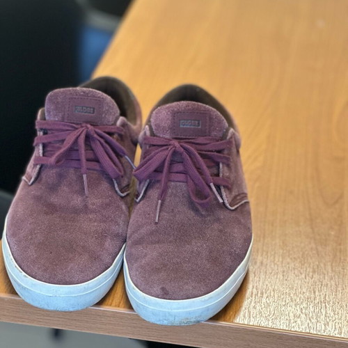 Globe men's shoes used, bordeaux suede size 45