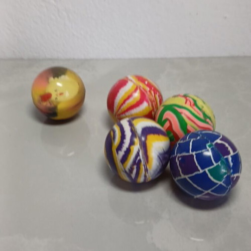 Crazy balls used, set of 5