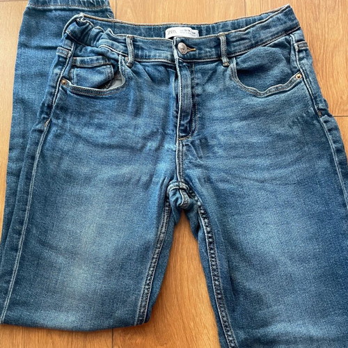 Zara jeans like new, fitted, blue, sizes 152-158 cm