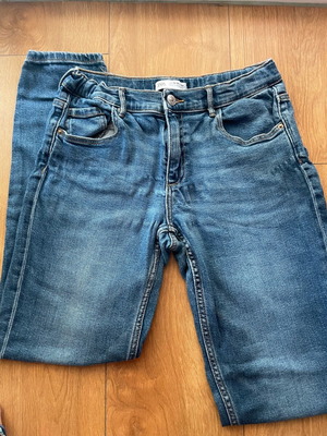 Zara jeans like new, fitted, blue, sizes 152-158 cm