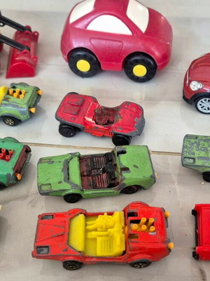 Greek Metal and Plastic Toy Cars used, Polfi, Pilaz, Bildo, Welly
