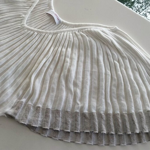 Divina Italian knit top with butterfly sleeves and lurex, like new