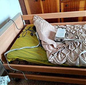 Ηλεκτρικό πολύσπαστο νοσοκομειακο κρεβάτι και αεροστρωμα