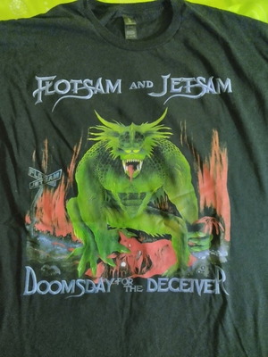 Flotsam and Jetsam T Shirt Gildan XL like new, black