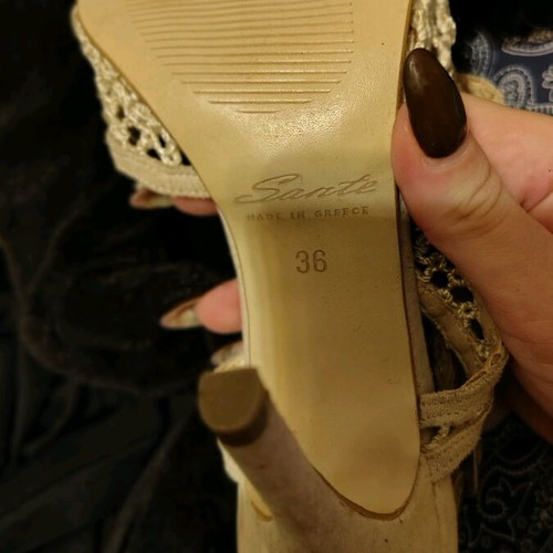 Sante suede sandals new, sand gray