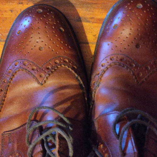 Ikon leather shoes brown used, size 44.5 EU