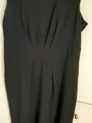 Σετ γυναικείο φόρεμα κρεπ με ραντάκια & ζακετάκι δαντέλα M&S, μεγέθη 16UK-20UK