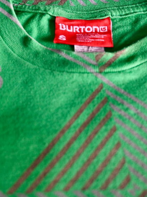 T shirt Burton зелен, като нов, размер S