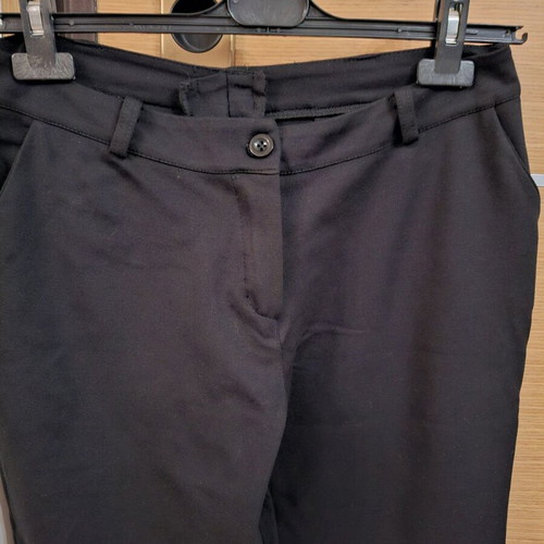 Women's fabric pants like new, size M-L, black