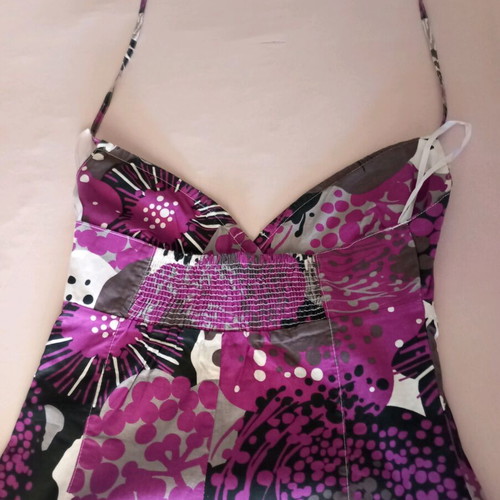 H&M midi backless dress like new with neck tie