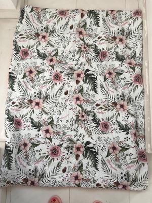 La millou wild blossom blanket used, double-sided 110x140 cm