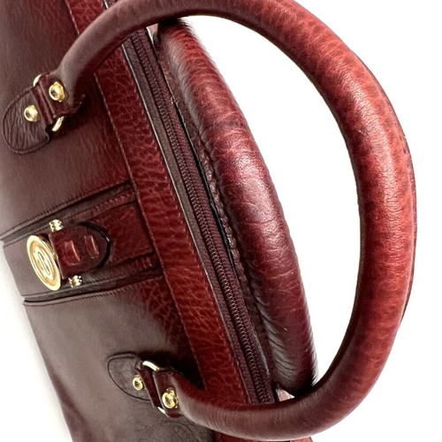 Aigner Burgundy Vintage Leather Handbag used