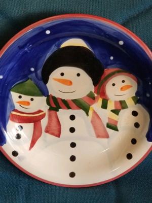 Christmas plate used, 27cm diameter