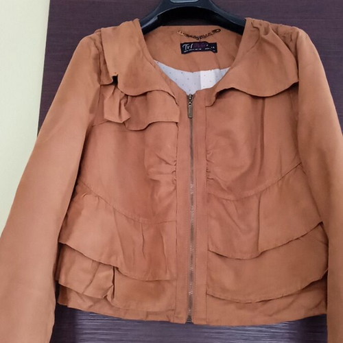Zara women's suede jacket brown, like new, size S