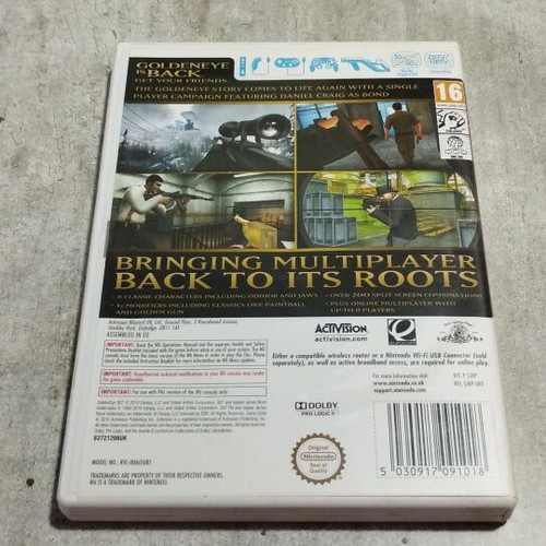 Goldeneye 007 Wii like new, complete with manuals