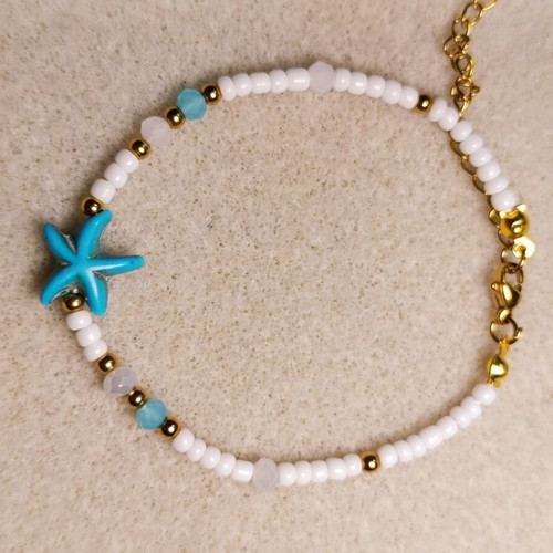 Bracelet handmade summer with steel elements new