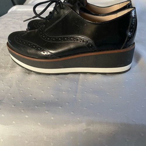 Tsakiris Mallas leather Oxford shoes like new, size 38, black