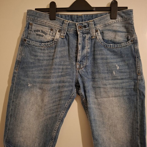 Pepe Jeans men's jean bermuda shorts size M like new, blue
