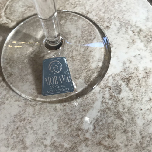 Crystal wine glasses new, set of 6 pieces