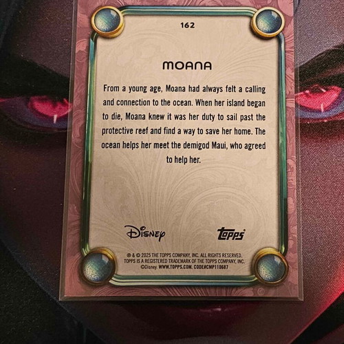 2025 Topps Disney Pixar Moana Foil new #162