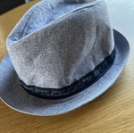 Men's summer hats like new, beige and turquoise, one size