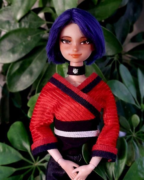  OOAK, Custom Kagami doll koukla (Miraculous ladybug/Barbie/Monster high/Ever after high (sillektiki / chiropiiti)