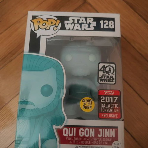 Funko Pop Qui Gon Jinn GITD #128 Star Wars καινούργιο