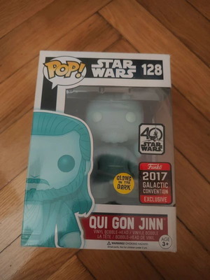 Funko Pop Qui Gon Jinn GITD #128 Star Wars καινούργιο