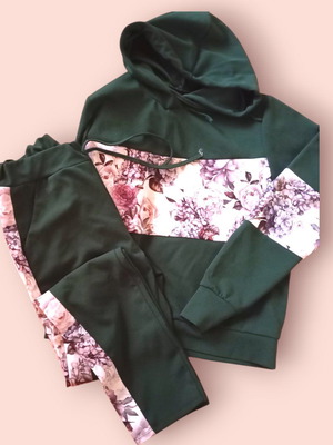 Girls' tracksuit new, thin fabric, for 12-13 years old