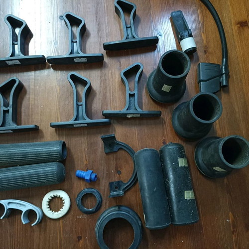 Various plastic boat parts new, pack
