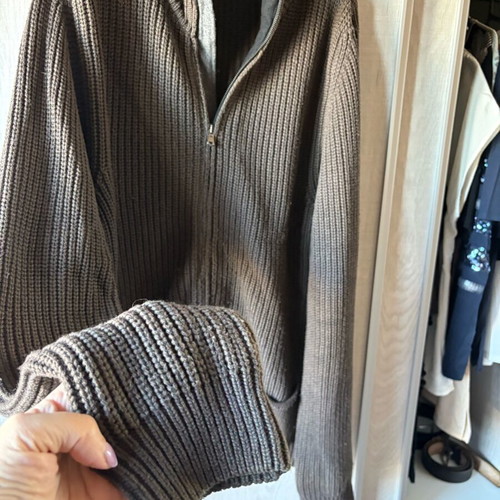 Manetti men's cardigan XL like new, brown