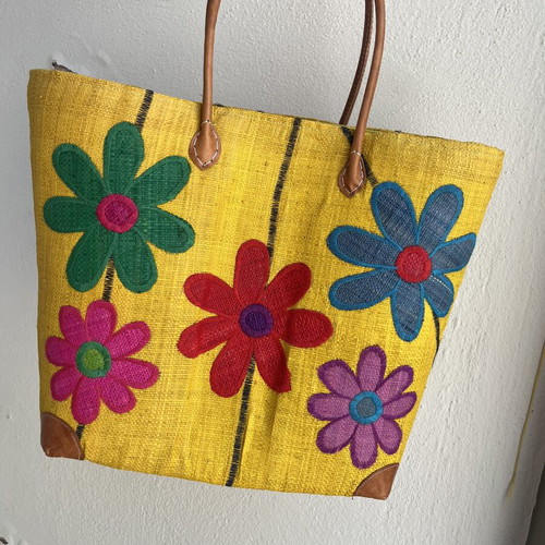 Straw bag Bag to Bag new, colourful