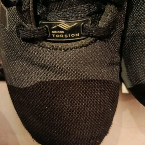 Adidas Torsion ZX Flux athletic shoes like new, size 38.5, black, unisex